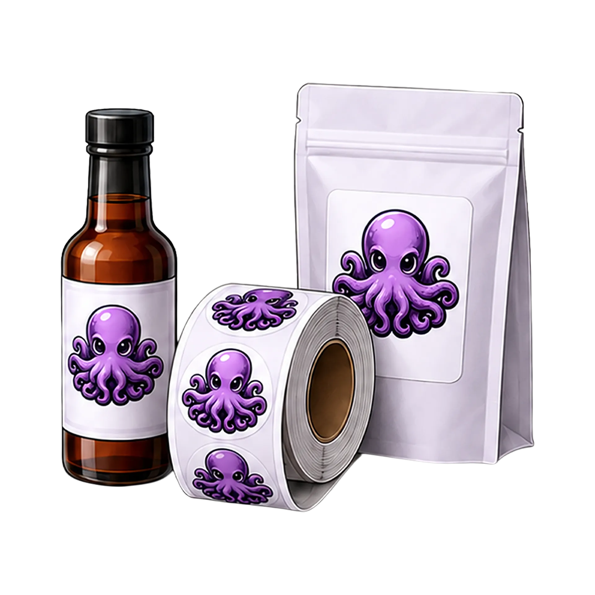 Product labels for food and beverage packaging